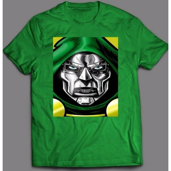 DR. DOOM  CUSTOM OLDSKOOL ARTWORK SHIRT FULL FRONT - Picture 1 of 2